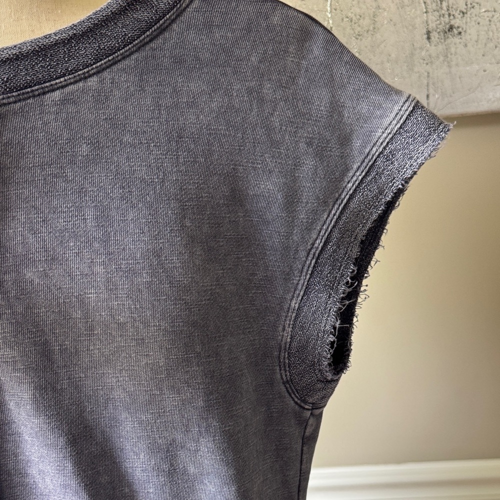 Daily Practice by Anthropologie frayed surplice jumpsuit romper Size Small S - Picture 8 of 14